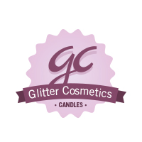 Glitter Cosmetics Candle